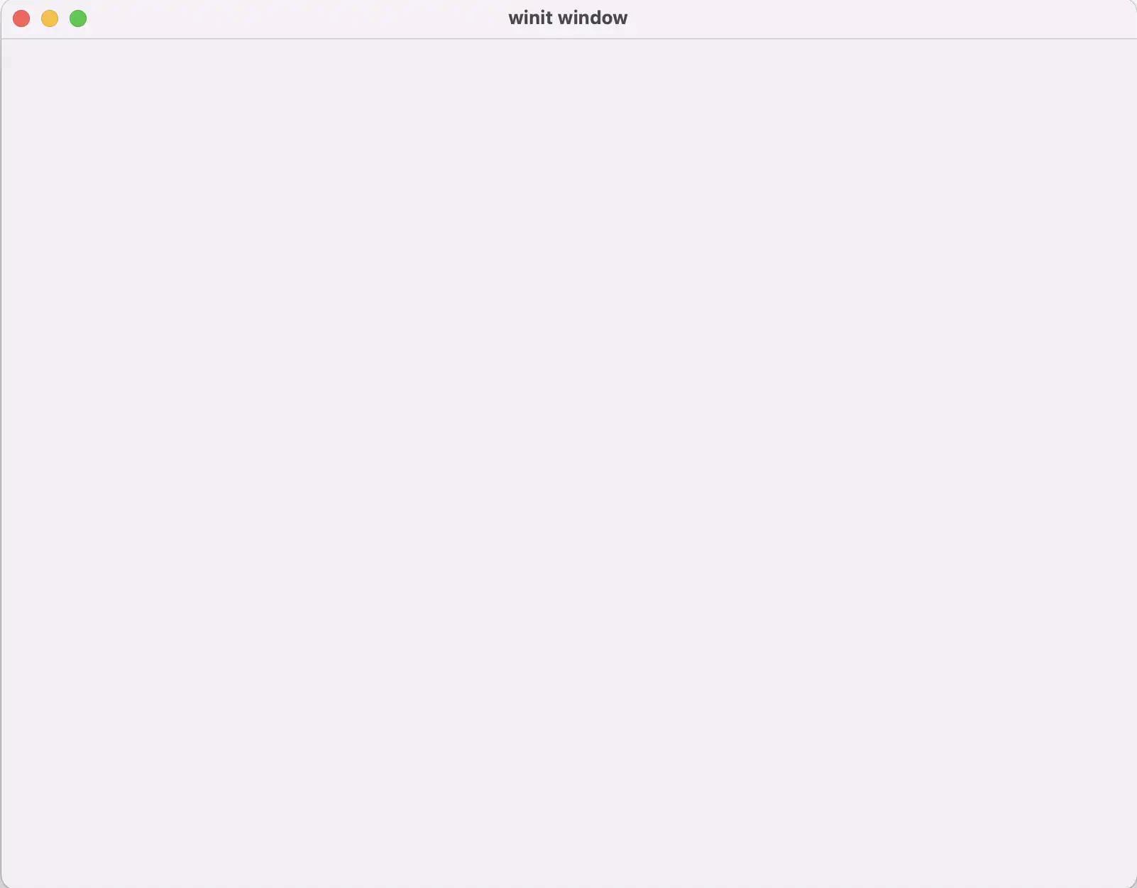Mac window with an empty viewport